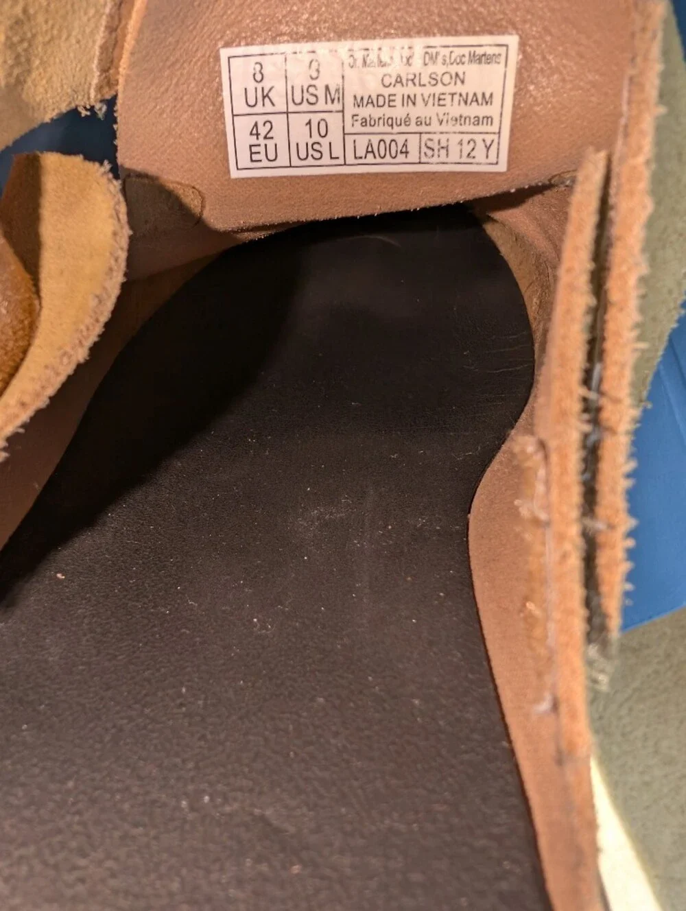 Dr. Martens ZebzagSuede Slingback Platform Mules Women's Size 10